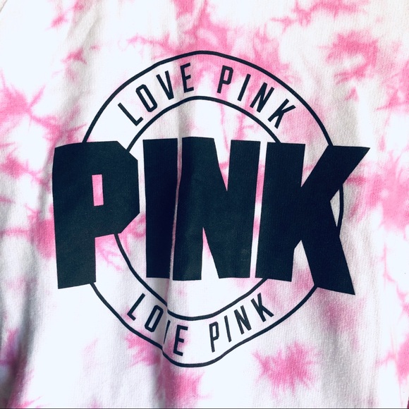 PINK VICTORIA SECRET TIE DYE SWEATER.SIZE X SMALL - Picture 5 of 6